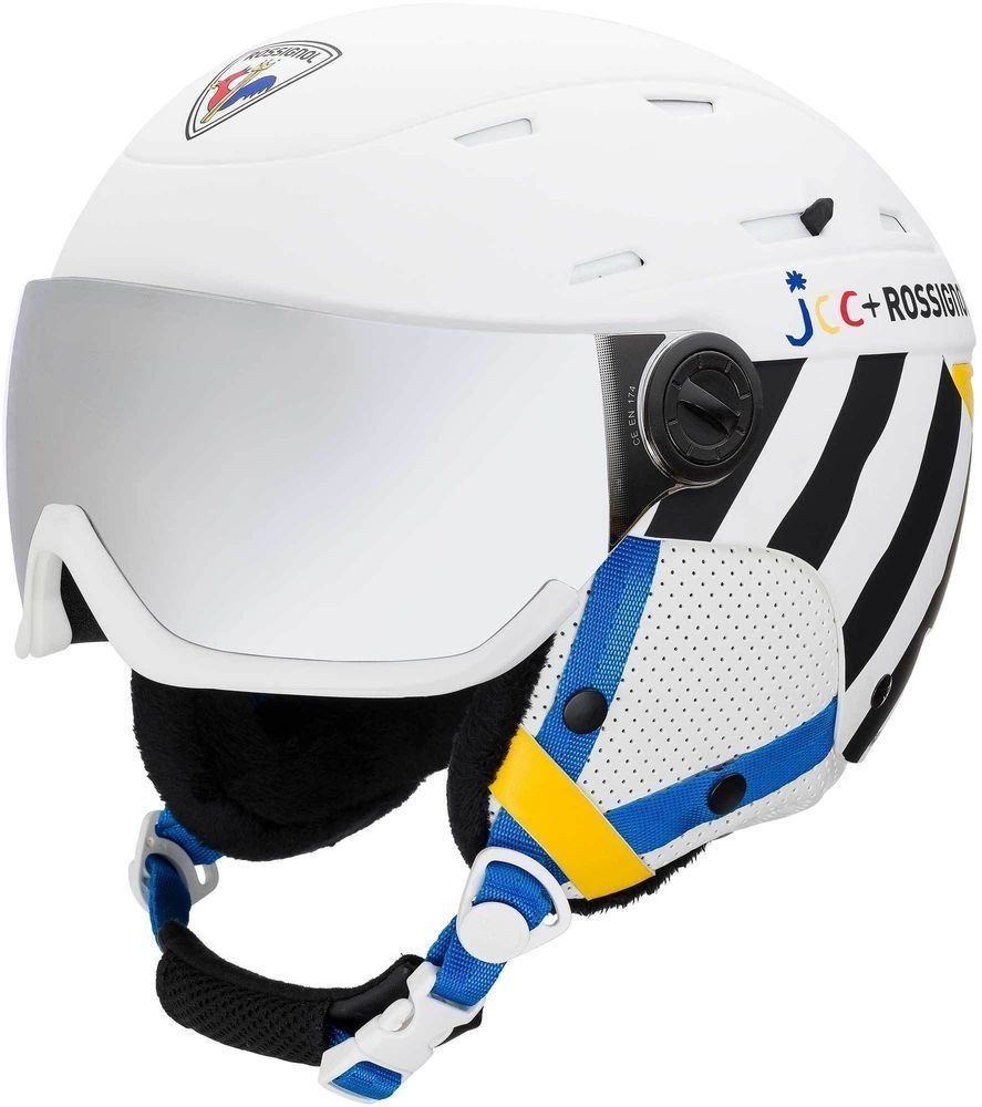 Kask narciarski Rossignol Allspeed Visor JCC Impacts W White L (56-58 cm) Kask narciarski