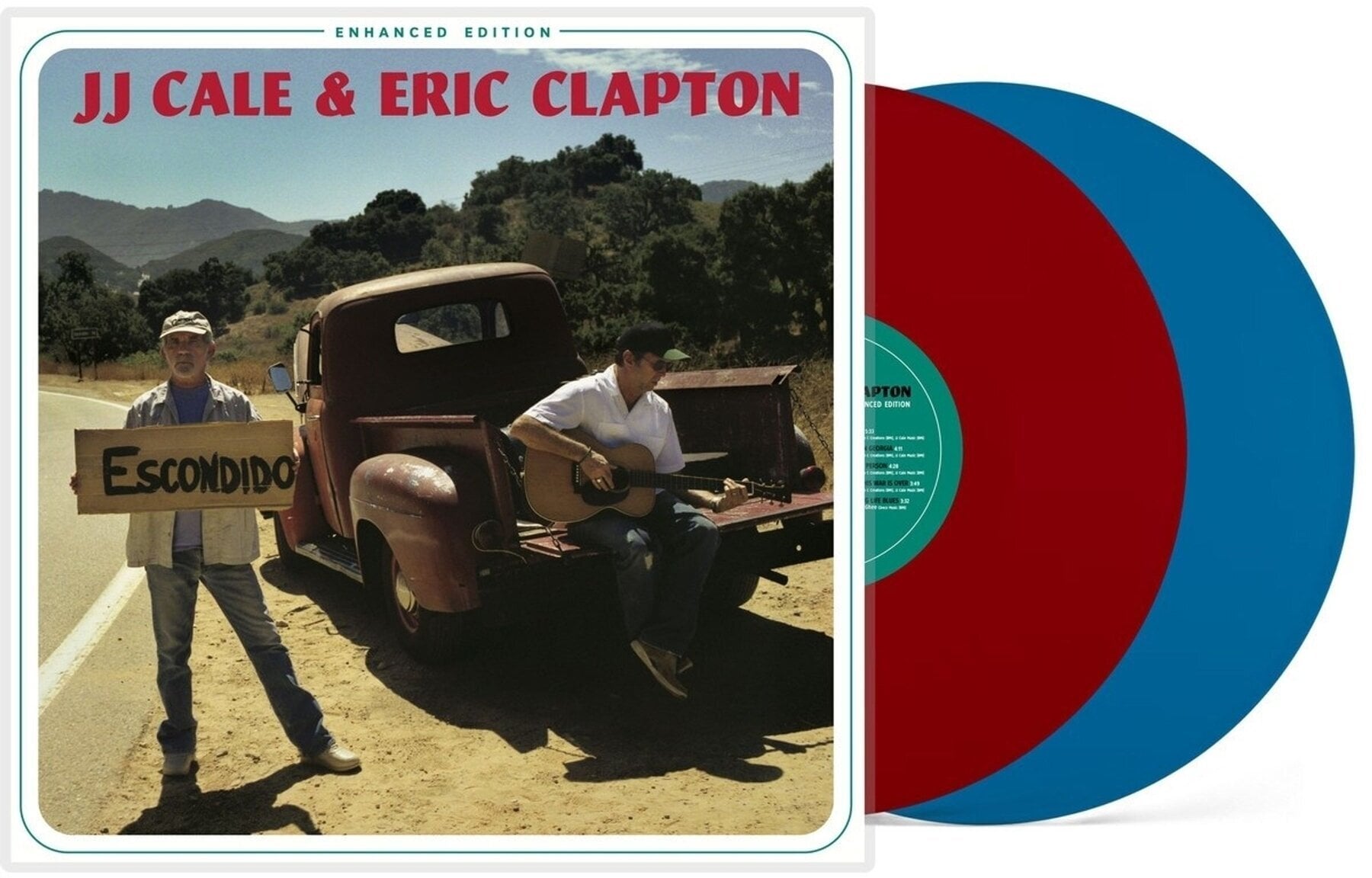 Schallplatte J.J. Cale & Eric Clapton - The Road To Escondido (Gatefold) (Enhanced Edition) (Rusty Red & Sky Blue Coloured) (2 LP)