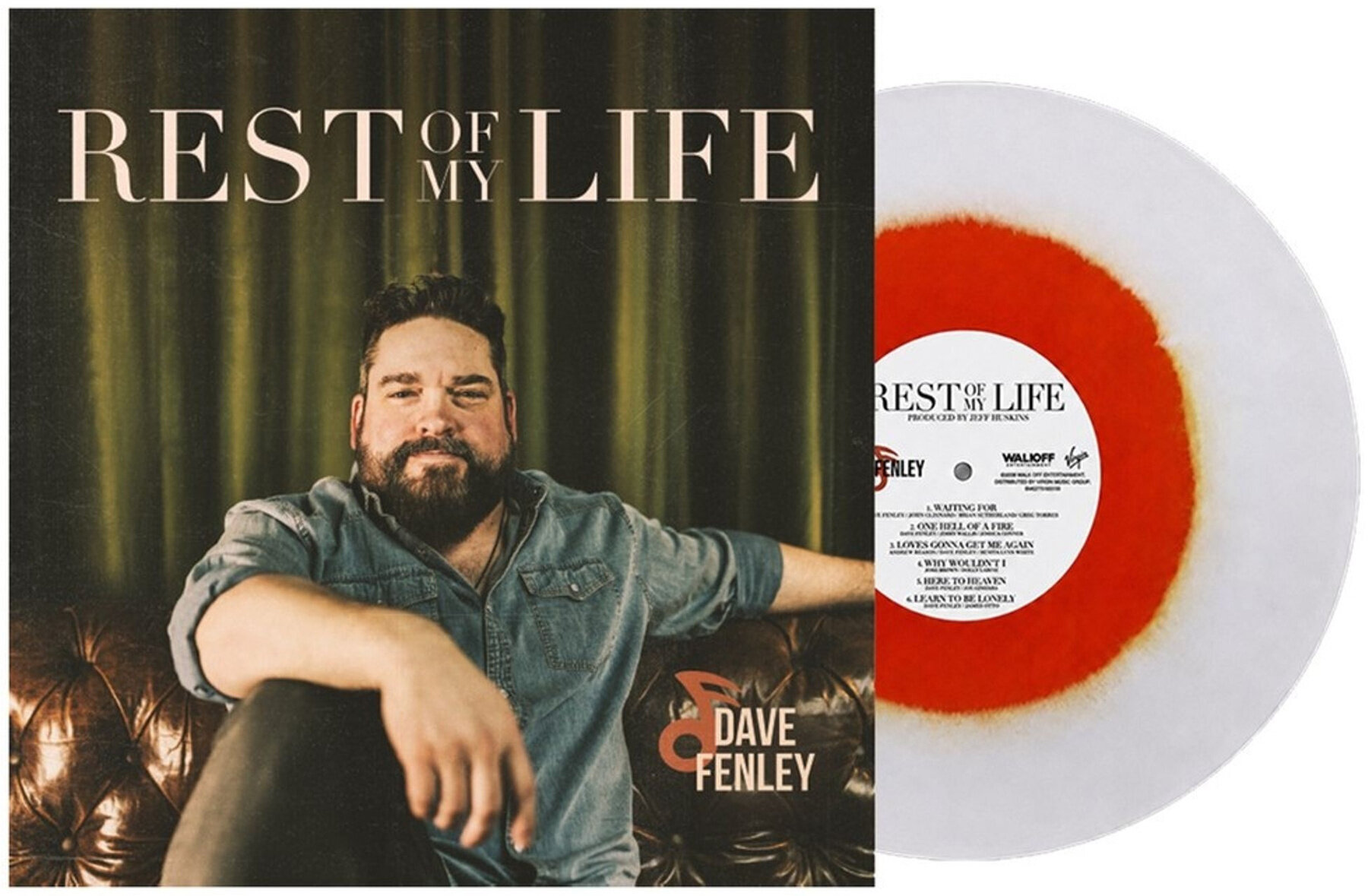 Schallplatte Dave Fenley - Rest Of My Life (White/Orange Haze Coloured) (LP)