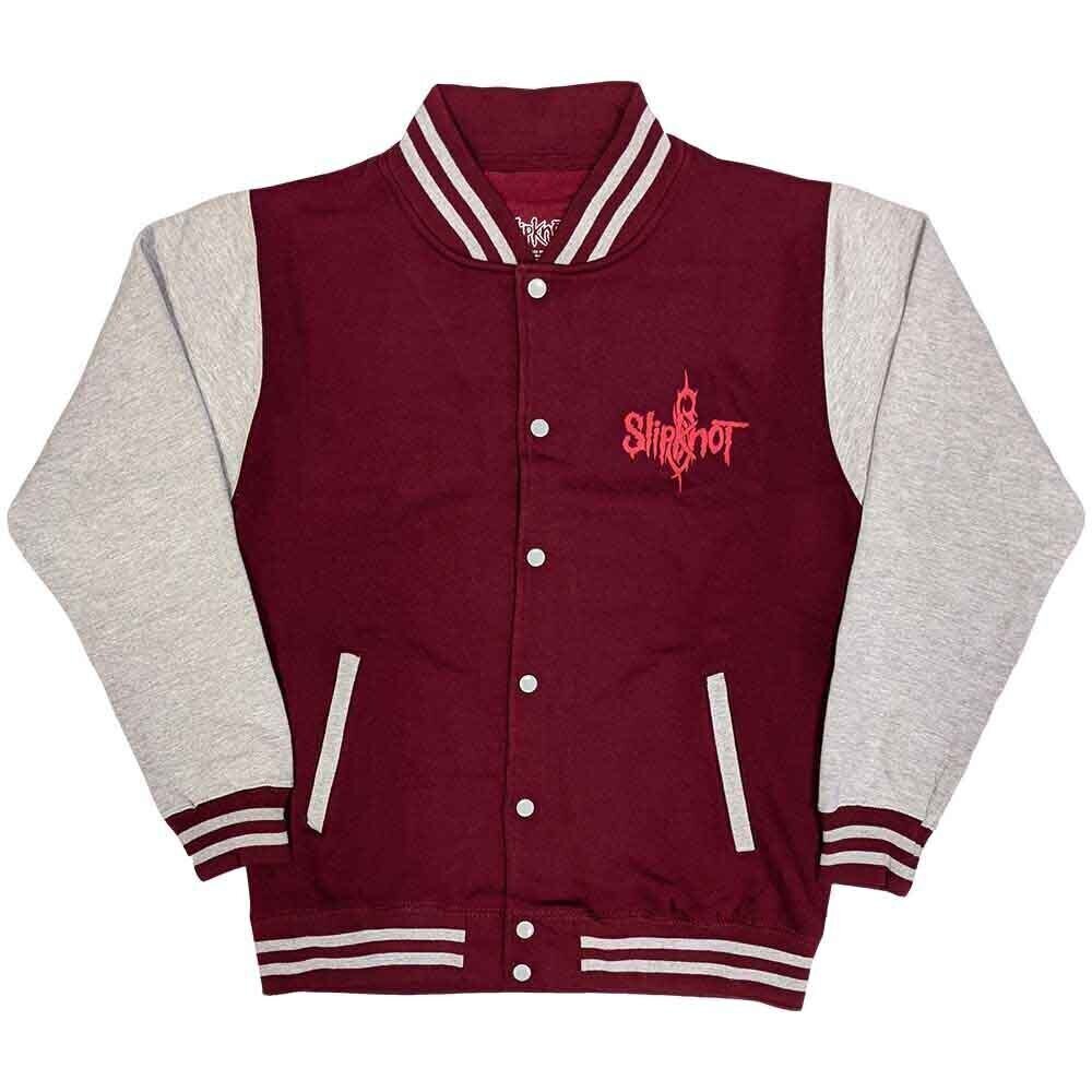Chaqueta Slipknot Chaqueta 9 Point Star (Back Print) Maroon Red & Grey M