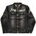 Jacket Yungblud Jacket Be Fooking Happy (Back & Sleeve Print) Black Denim XL