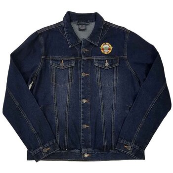 Jacket Guns N' Roses Jacket Classic Logo (Back Print) Denim Blue S - 1