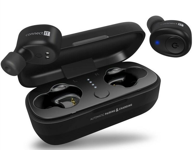 Intra-auriculares true wireless Connect IT CEP-9100 Preto