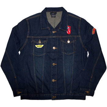 Jacket The Rolling Stones Jacket Sympathy (Back & Sleeve Print) Denim Blue S - 1
