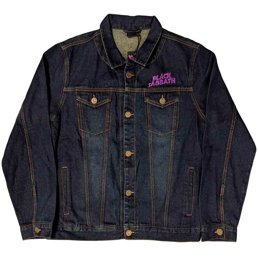 Jacket Black Sabbath Jacket Wavy Logo (Back Print) Denim Blue XL