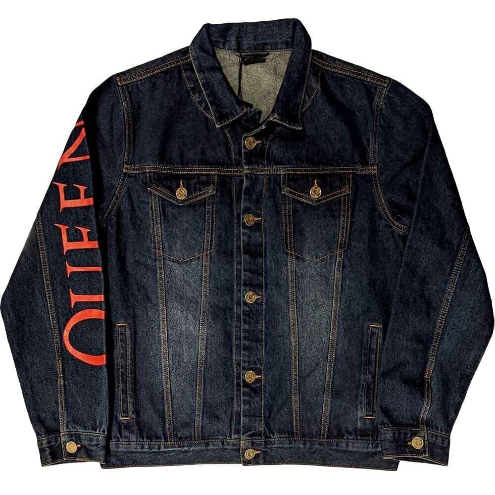 Jacket Queen Jacket White Crest (Back Print) Denim Blue XL