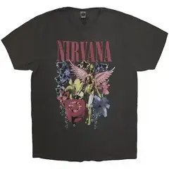 T-skjorte Nirvana In Utero Vintage Collage (Stone Wash)