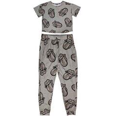 Pajamas The Rolling Stones Heart Tongue Ladies Pajamas