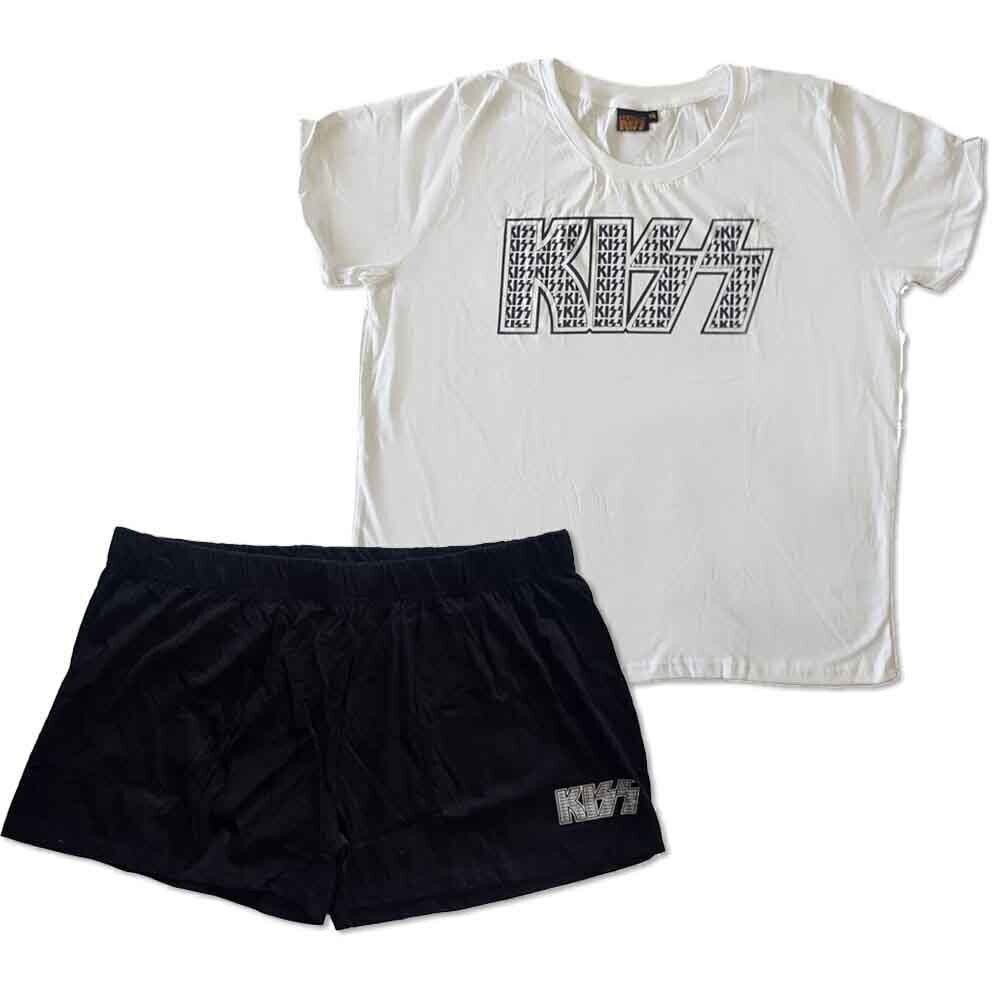 Pajamas Kiss Logo Infill (Ex-Tour) Ladies Pajamas