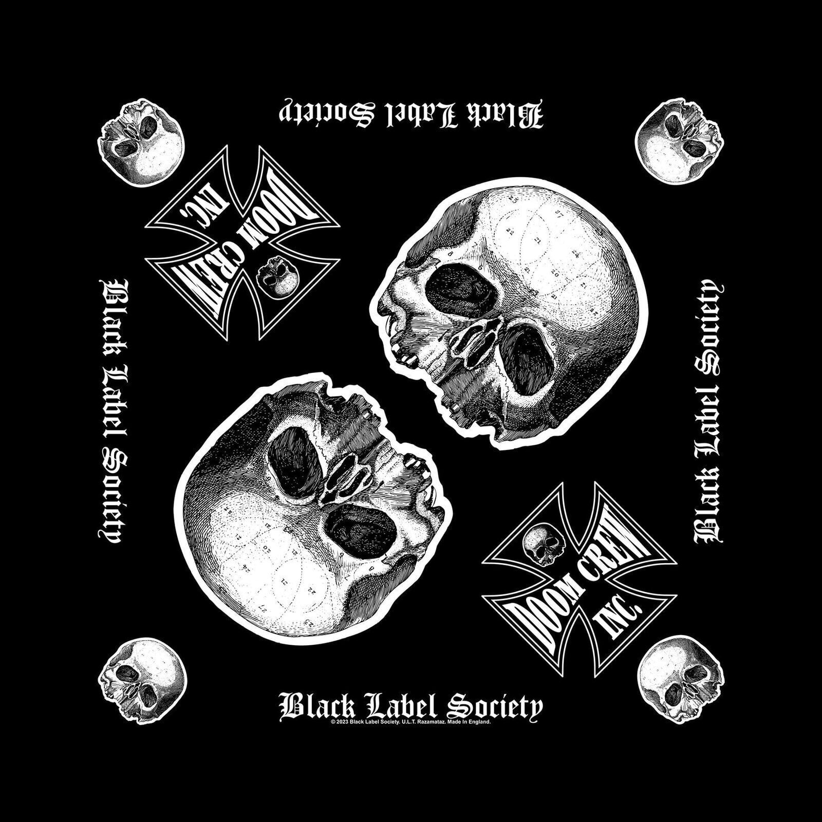 Scarf Black Label Society Scarf Doom Crew Black