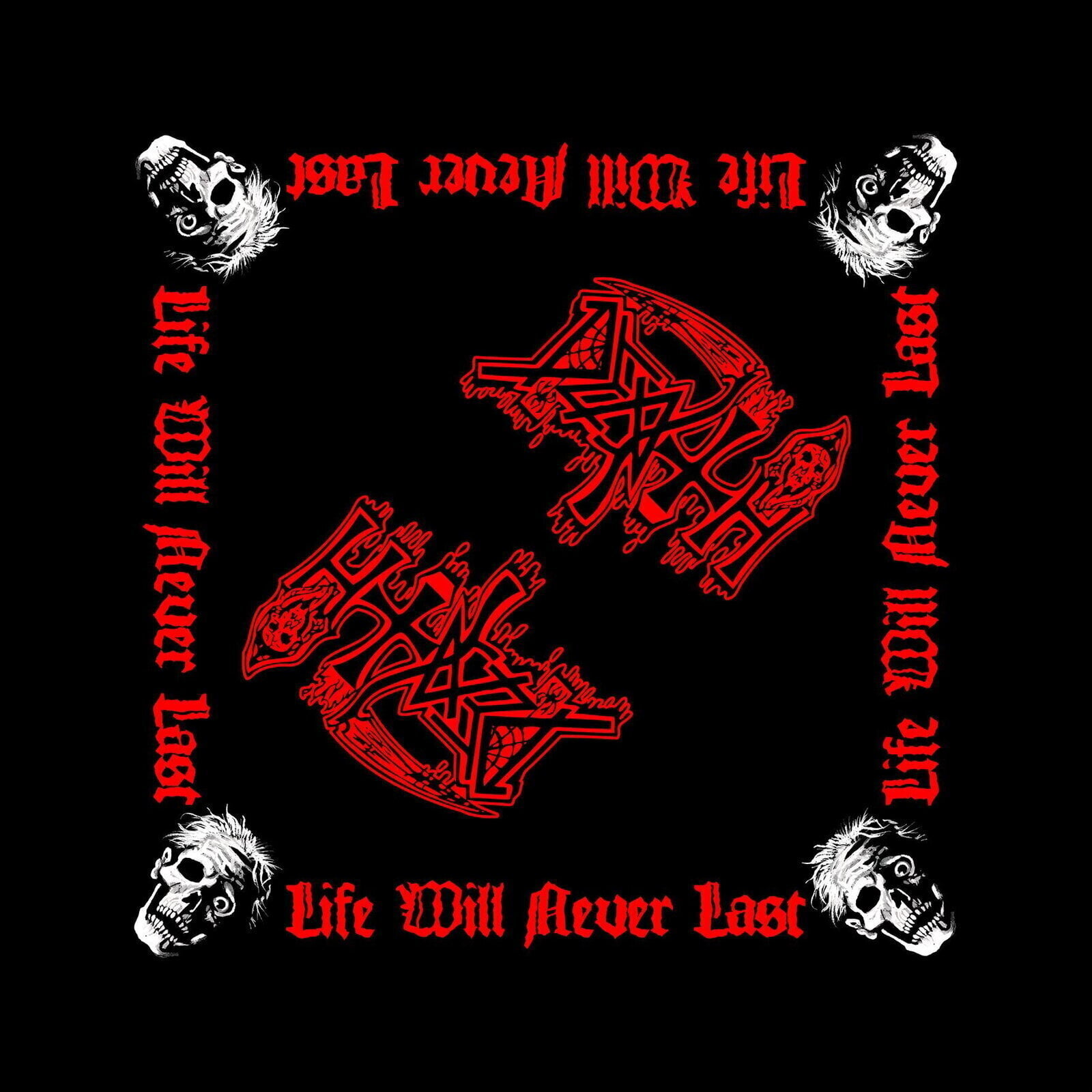 Skjerf Death Skjerf Life Will Never Last Black