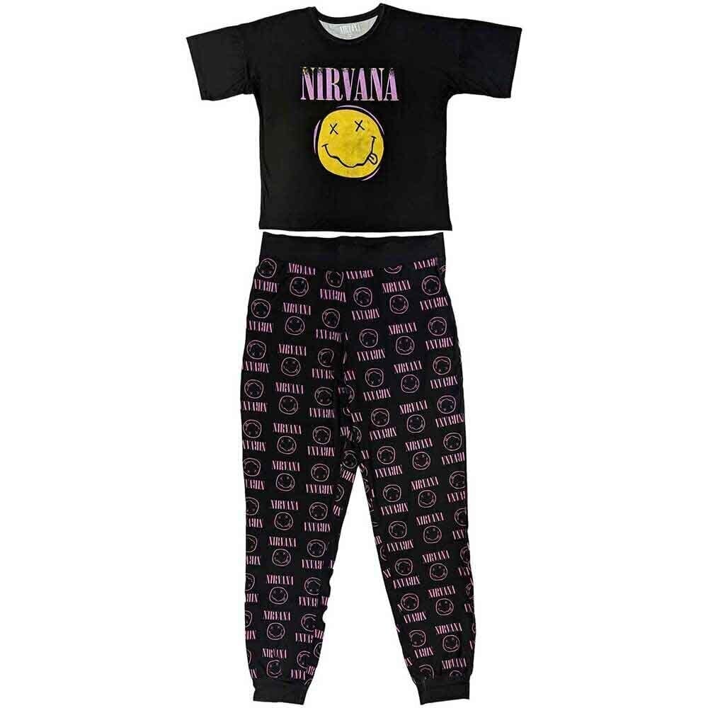 Pajamas Nirvana Xerox Smile Pink Ladies Pajamas