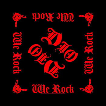 Skjerf Dio Skjerf We Rock Black - 1