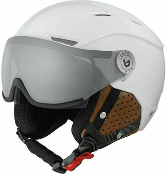 Ski Helmet Bollé Backline Visor Premium Shiny Galaxy White/Cognac S (54-56 cm) Ski Helmet - 1