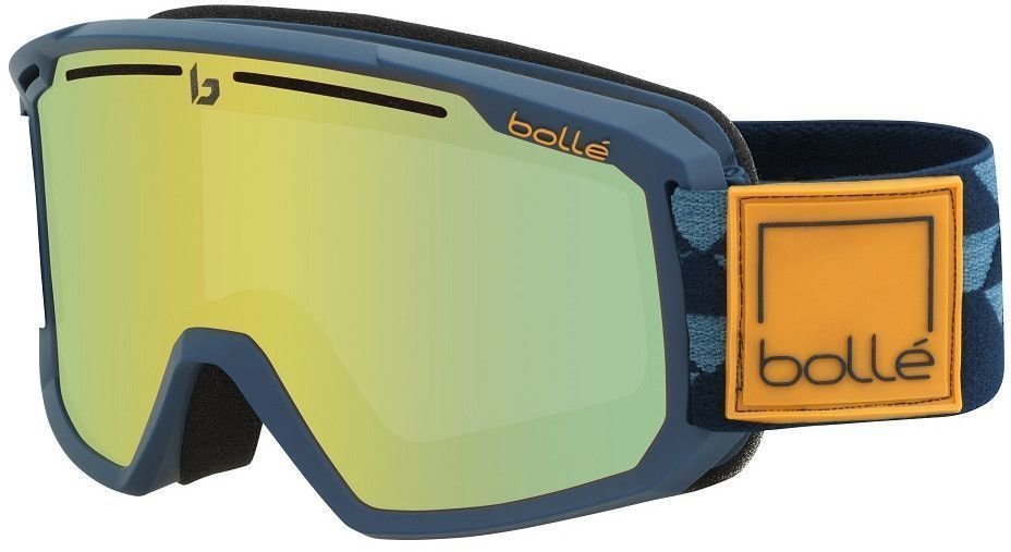 Ski Goggles Bollé Maddox Matte Blue Checkerboard/Sunshine Ski Goggles