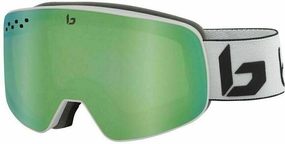 Skijaške naočale Bollé Nevada Matte White/Corp Green Emerald Skijaške naočale - 1