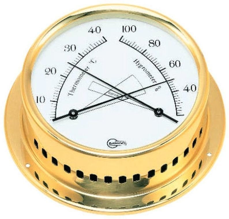 Merenkulun säämittarit, laivakello Barigo Yacht Thermometer / Hygrometer