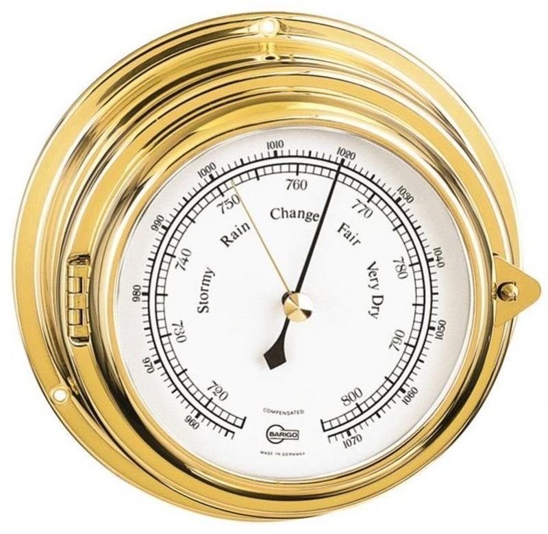 Scheepsklok, thermometer, barometer Barigo Yacht Barometer