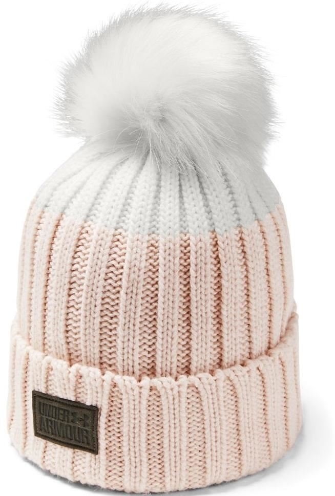 Beanie/Hat Under Armour Snowcrest Pom Beanie Pink