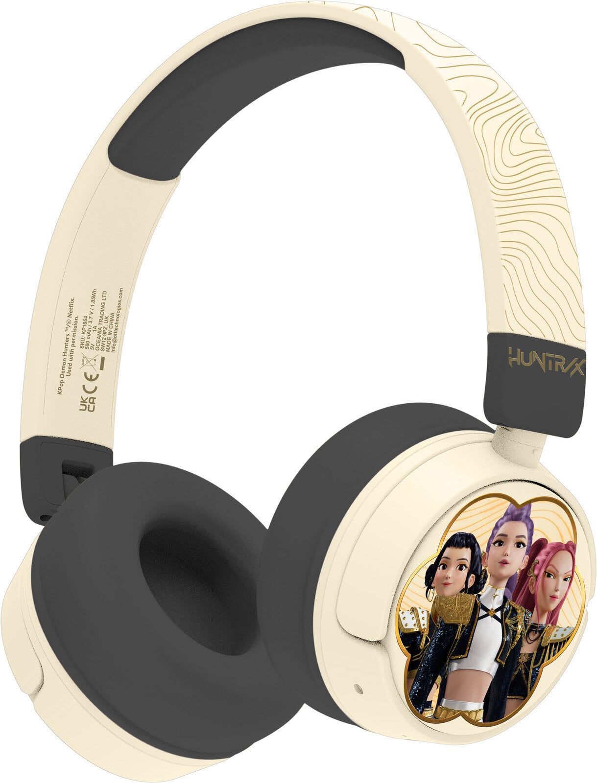 Навушники дитячі OTL Technologies K-Pop Demon Hunters Golden Wireless Навушники дитячі