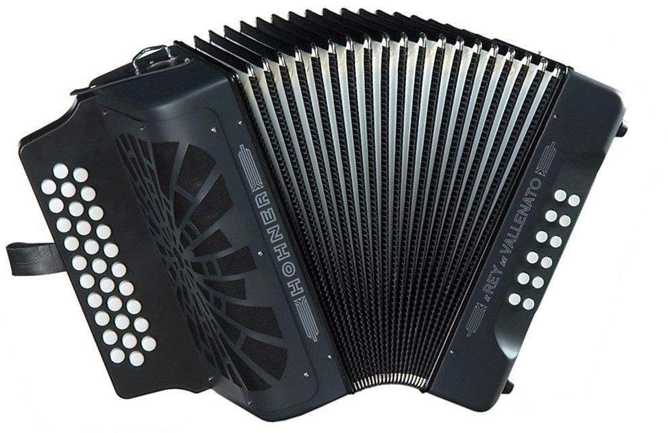 Button accordion
 Hohner El Rey del Vallenato ADG Black Black Button accordion
