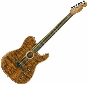 Elektroakusztikus gitár Fender American Acoustasonic Telecaster Koa - 1