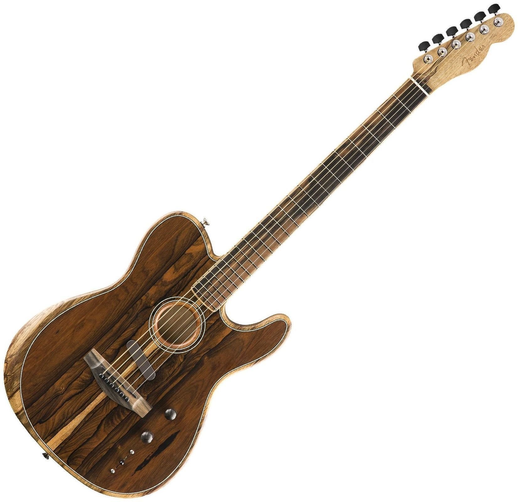 Guitarra electro-acústica Fender American Acoustasonic Telecaster Ziricote