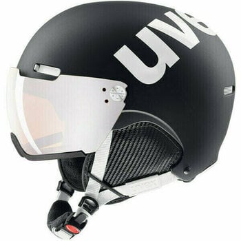 Lyžařská helma UVEX Hlmt 500 Visor Black/White Matt 52-55 cm Lyžařská helma - 1
