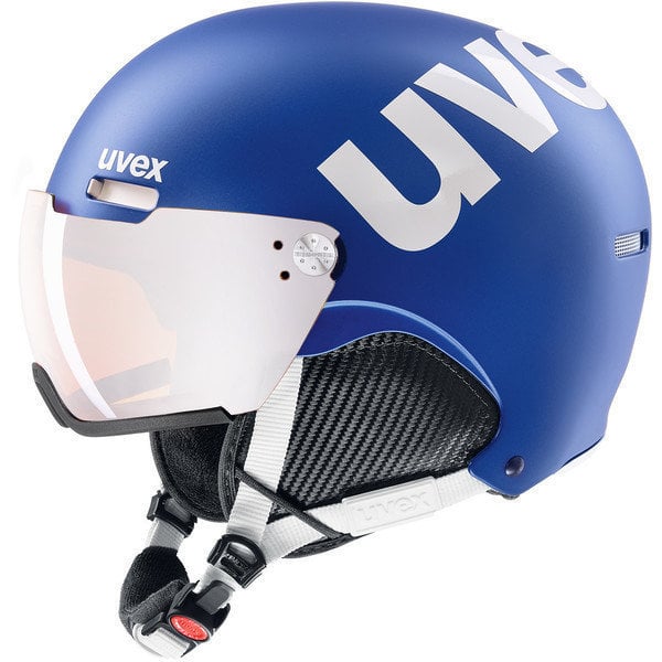 Ski Helmet UVEX Hlmt 500 Visor Cobalt/White Mat 59-62 cm Ski Helmet