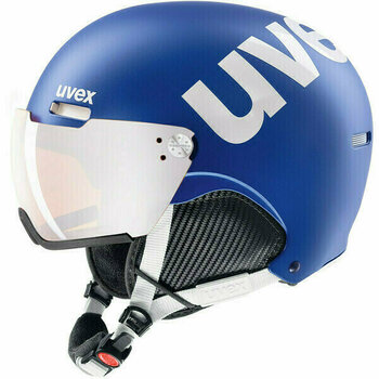 Ski Helmet UVEX Hlmt 500 Visor Cobalt/White Mat 59-62 cm Ski Helmet - 1