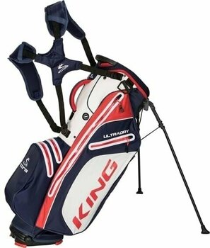 Saco de golfe Cobra Golf King UltraDry Peacoat/High Risk Red/Bright White Stand Bag - 1