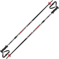 Leki Rider Vario Ski Poles Black/White/Neonred 85-105 19/20