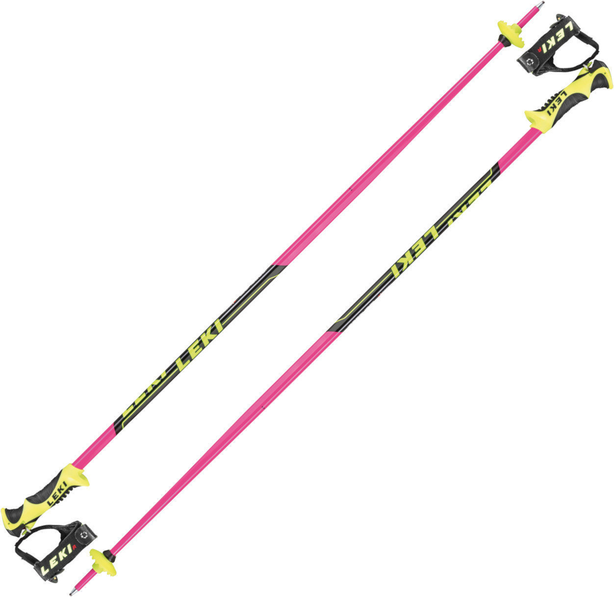 Ski Poles Leki Worldcup Lite SL Pink/Black/White/Yellow 115 cm Ski Poles