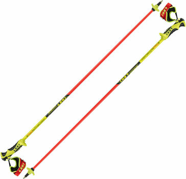 Ski Poles Leki Worldcup Racing Comp JR Neonred/Neonyellow/Black 120 cm Ski Poles - 1