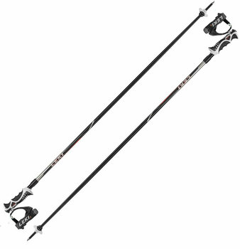 Ski Poles Leki Hot Shot S Black/Lightgrey/Red 135 cm Ski Poles - 1