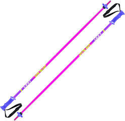 Leki Rider Ski Poles Pink/White/Green/Lilac