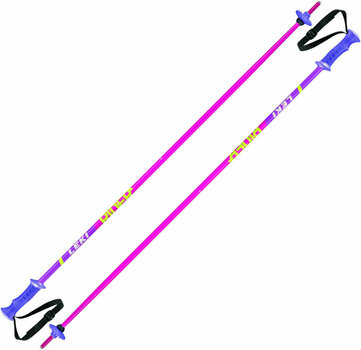 Ski Poles Leki Rider Pink/White/Green/Lilac 105 cm Ski Poles - 1