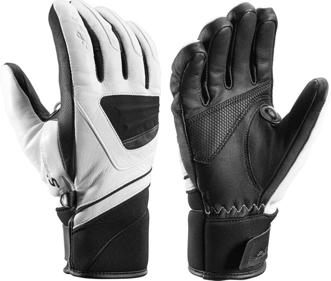 Ski Gloves Leki Griffin S White/Black 6,5 Ski Gloves