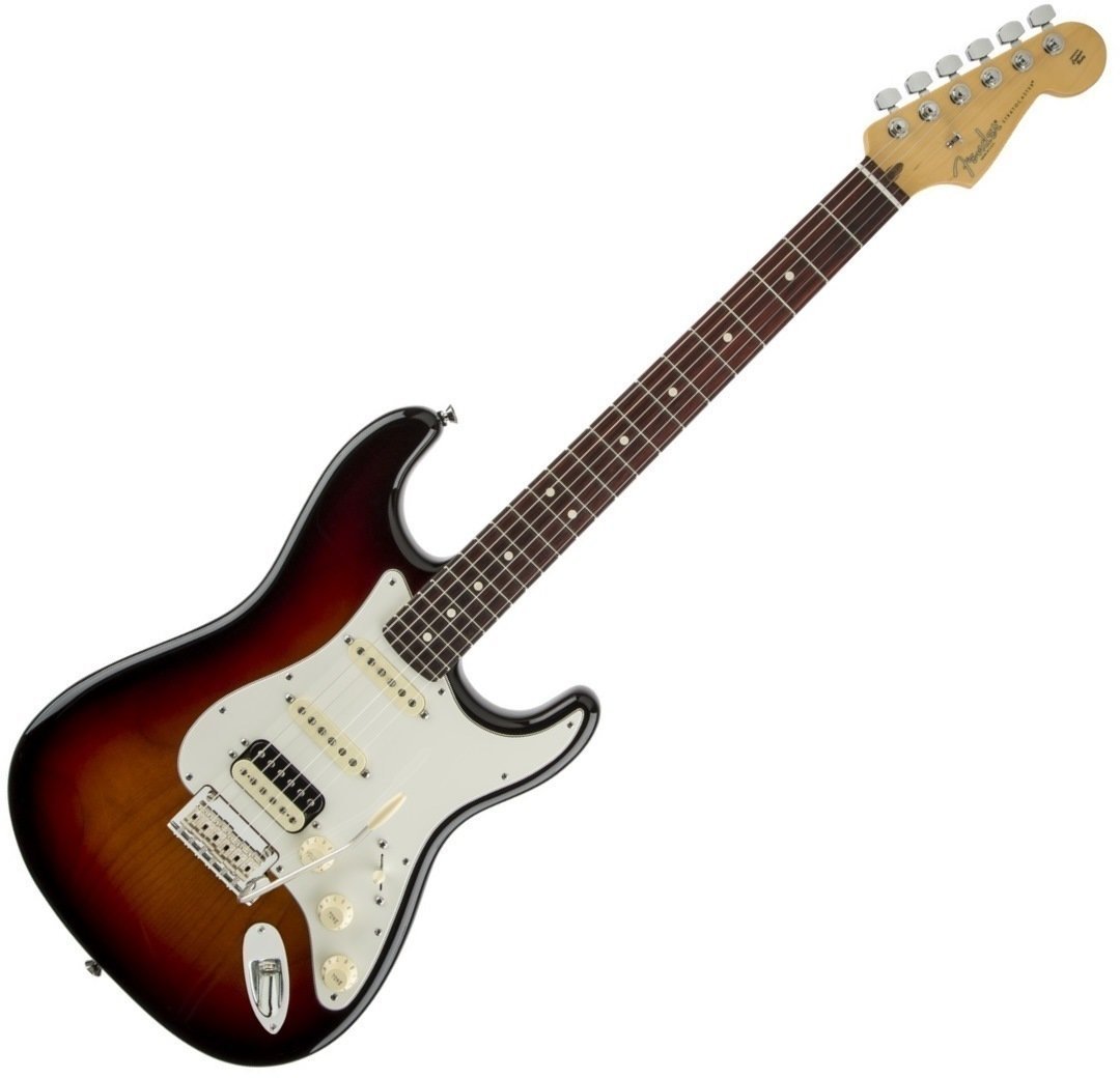 Guitare électrique Fender American Standard Strat HSS Shawbucker RW 3-Color Sunburst