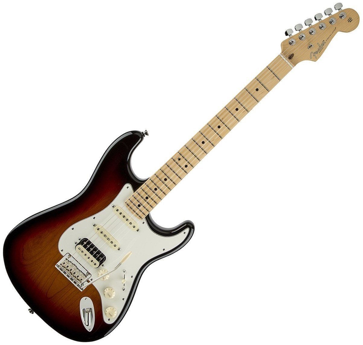 Guitare électrique Fender American Standard Strat HSS Shawbucker MN 3-Color Sunburst