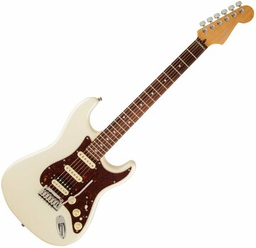 Електрическа китара Fender American Deluxe Stratocaster HSS Shawbucker RW Olympic Pearl - 1