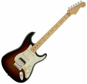 Електрическа китара Fender American Deluxe Strat HSS Shawbucker MN 3-Color Sunburst - 1