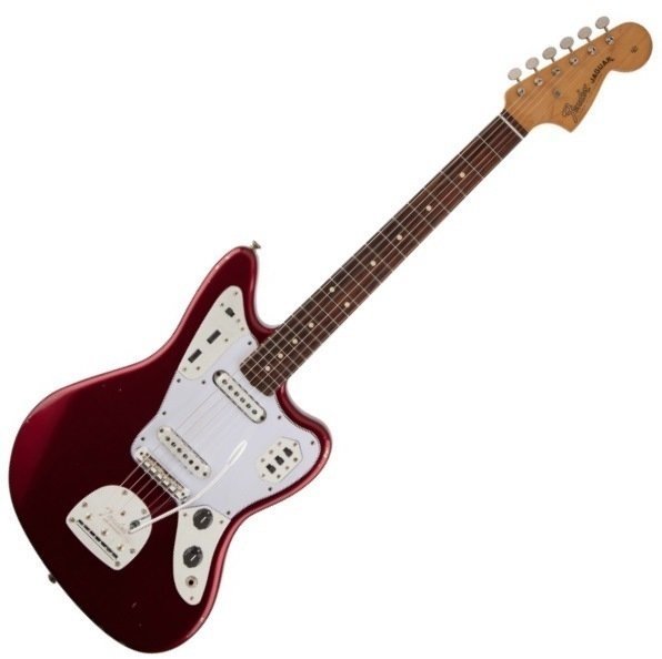 Elektrická gitara Fender Road Worn '60s Jaguar, Rosewood Fingerboard, Candy Apple Red