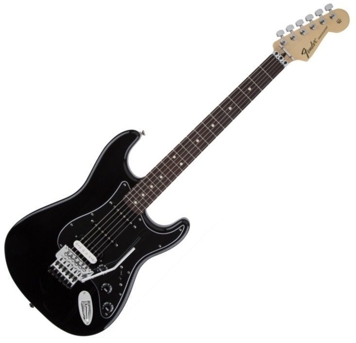 Elektriska gitarrer Fender Standard Strat HSS w Floyd Rose Tremolo RW Black