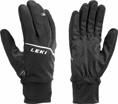 Gloves Leki Tour Lite Black/Chrome/White 10 Gloves - 1