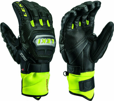 Ski Gloves Leki Worldcup Race Ti S Speed System Black/Ice Lemon 10 Ski Gloves - 1