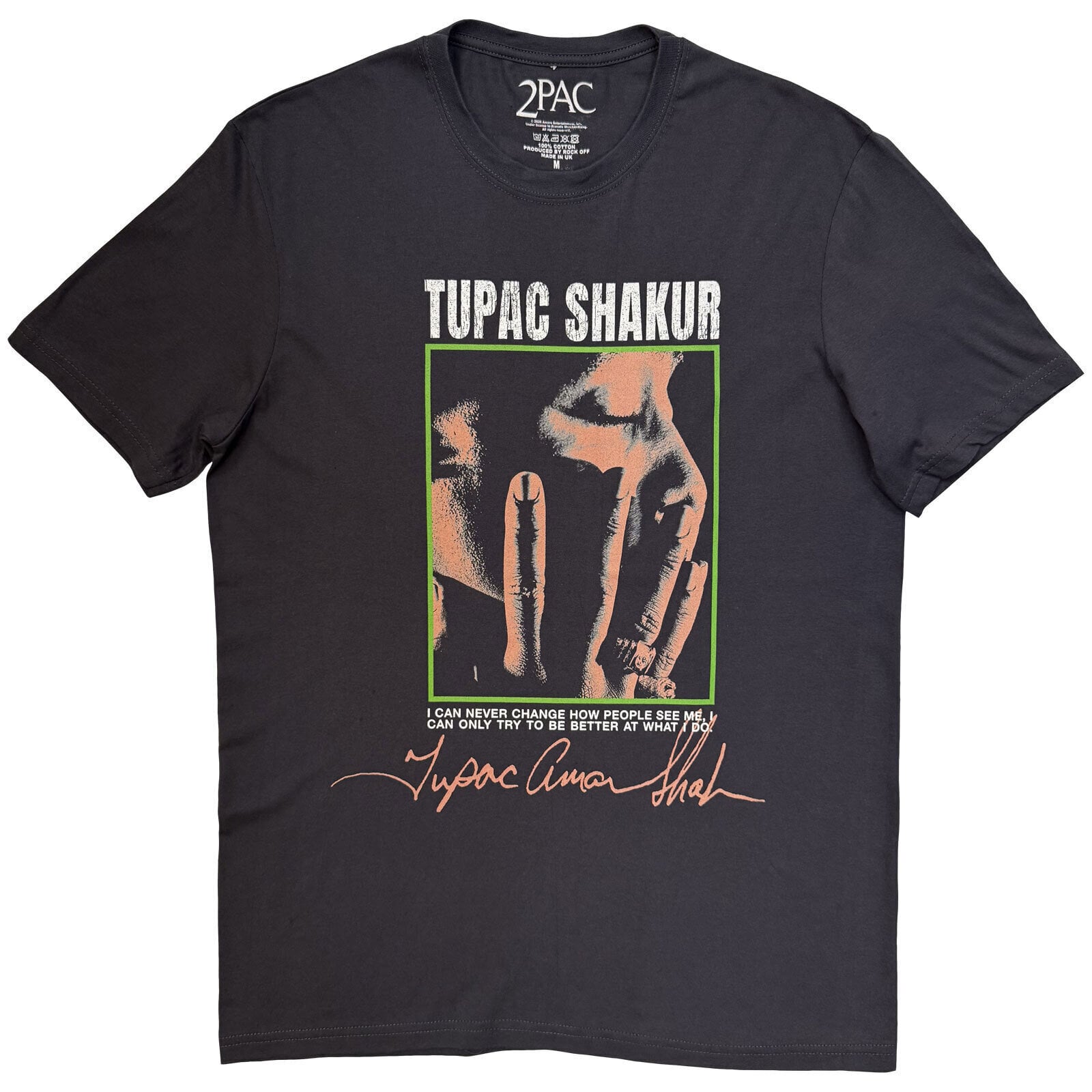 Košulja 2Pac Photo Charcoal Grey 2XL Košulja