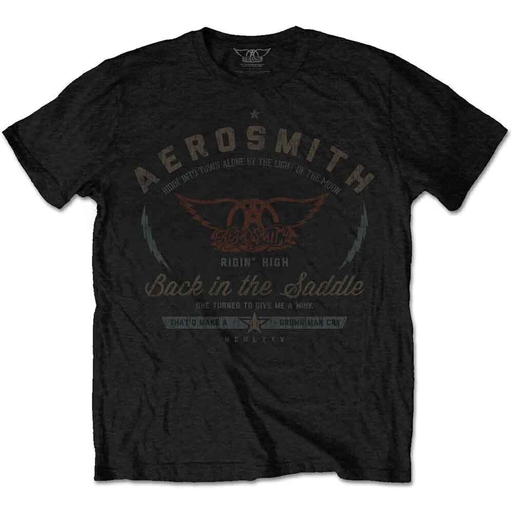 T-krekls Aerosmith Back in the Saddle Black 3XL T-krekls