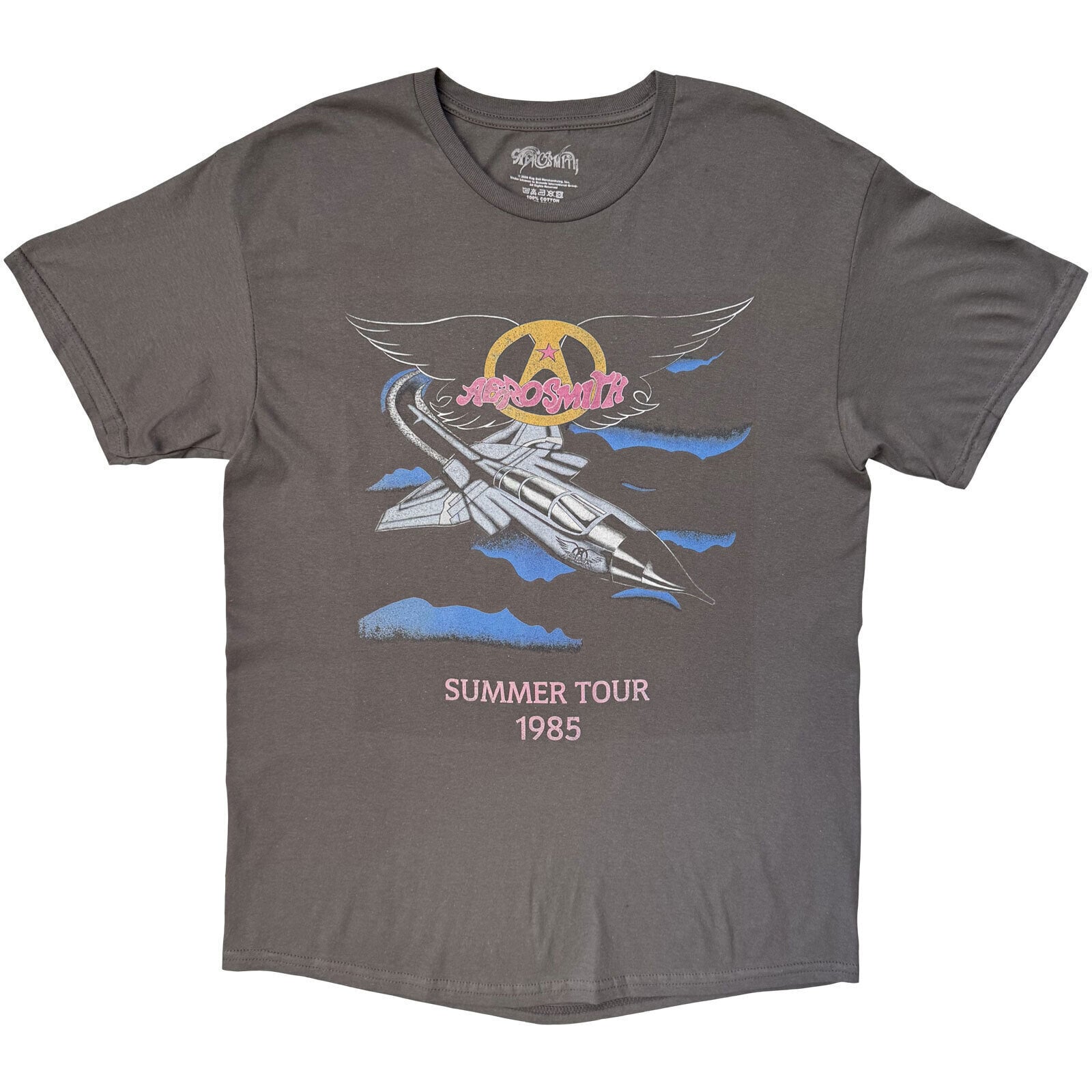 Skjorta Aerosmith Summer Tour '85 (Back Print) Charcoal Grey L Skjorta