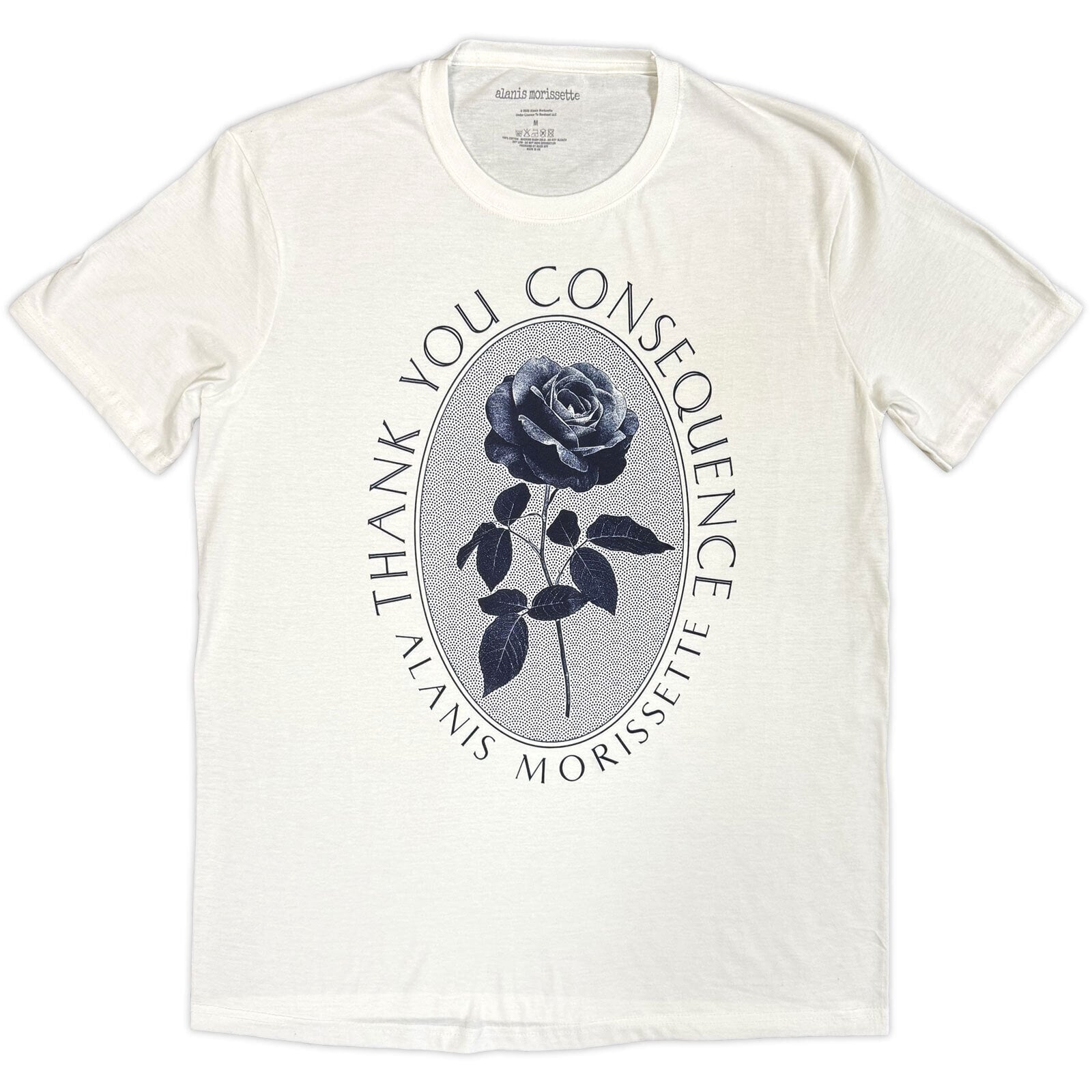 T-särk Alanis Morissette Rose White XL T-särk